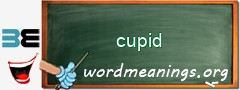 WordMeaning blackboard for cupid